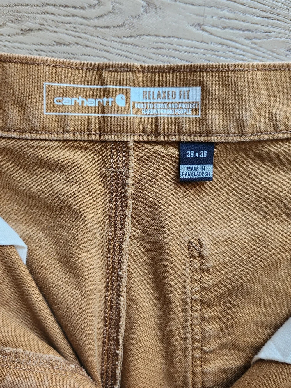 Carhartt Men’s Brown Duck Carpenter Pants